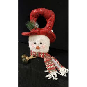 Snowman Door Hanger with Bells